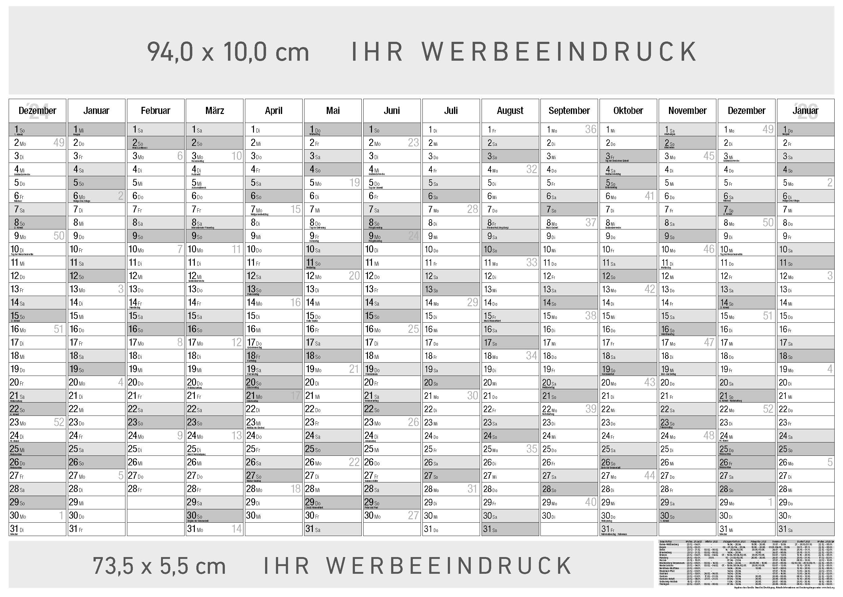 Jahresplaner Tegernsee
14 Monate schwarz/grau
Deutsch - 3-sprachig DE-AT-CH