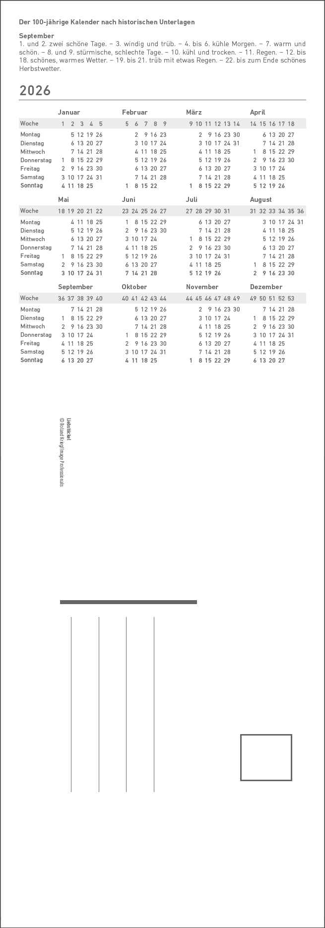 Küchenkalender Kräuter & Gewürze