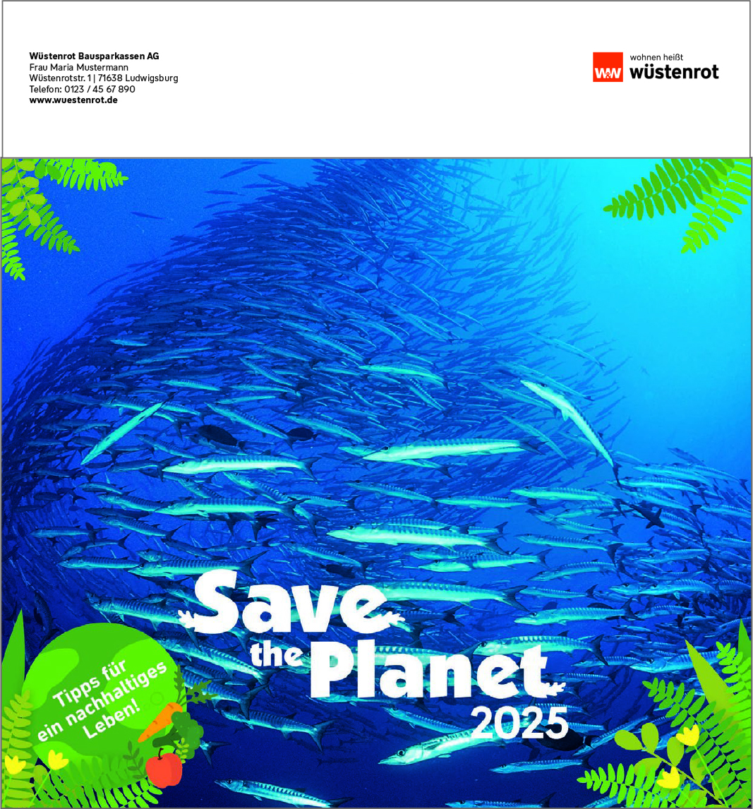 Save the Planet mit individuellem Eindruck