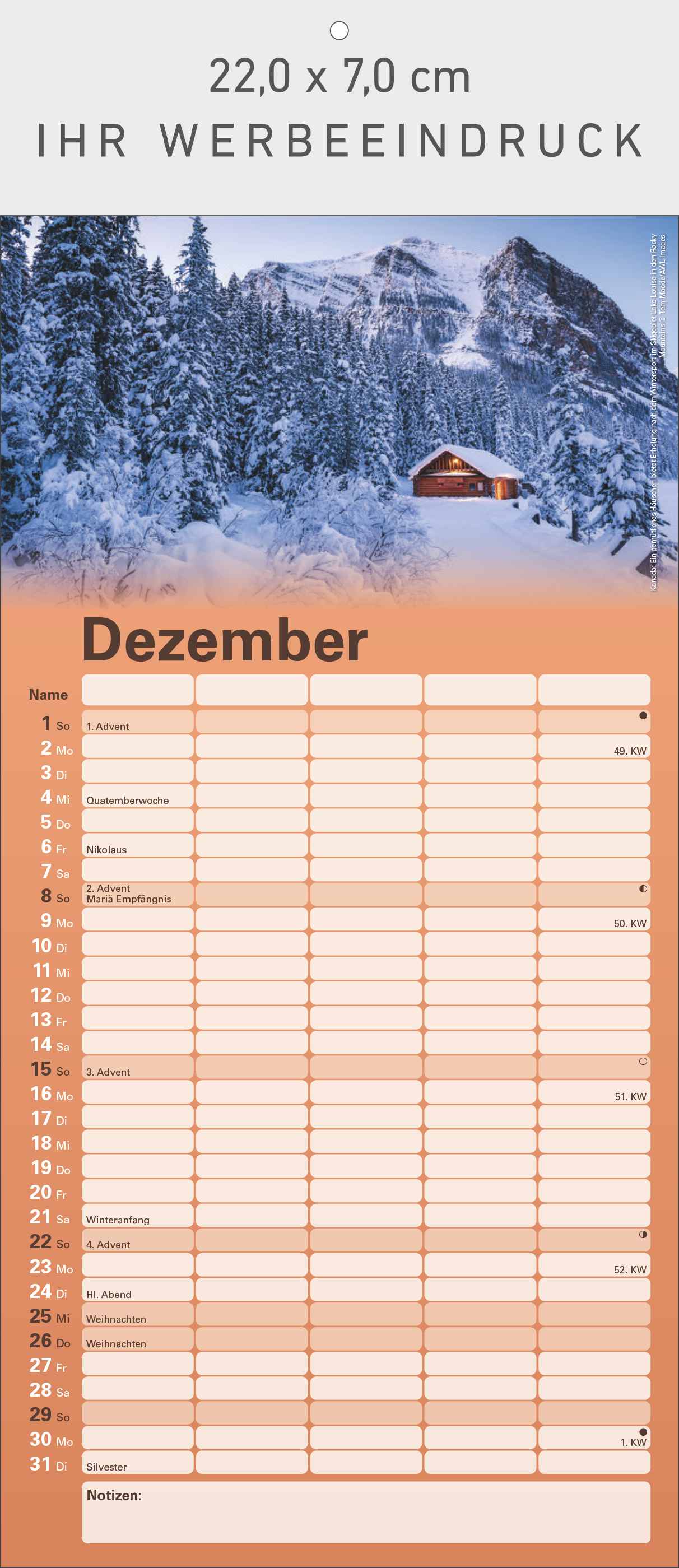 Reiseträume - Familienkalender